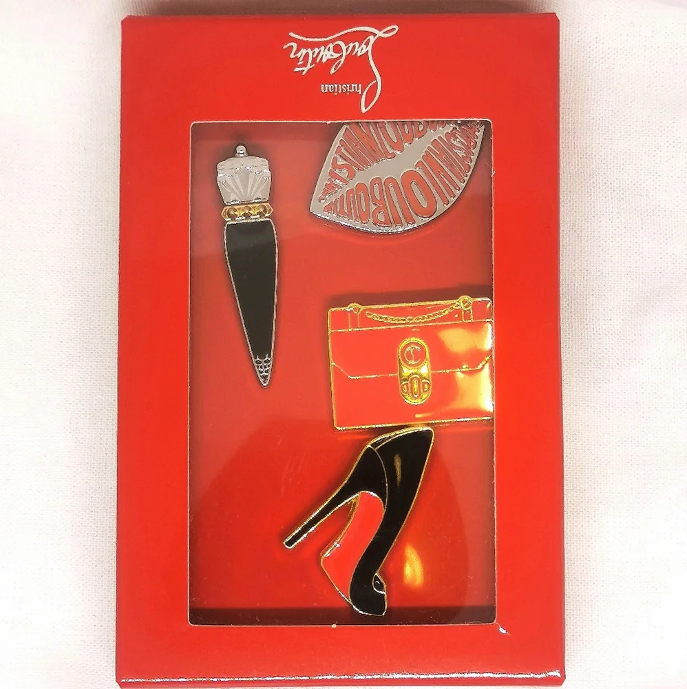 Christian Louboutin Pins 4 Piece Set - Picture 1 of 4